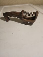 Afilador de cuchillos/cocina portátil de grano de madera de 3 etapas cabeza desmontable , usado segunda mano  Embacar hacia Argentina