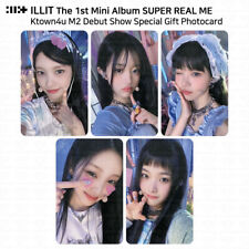 ILLIT 1. mini album Super Real Me Ktown4u M2 debiut pokaz specjalny prezent fotokartka, używany na sprzedaż  Wysyłka do Poland