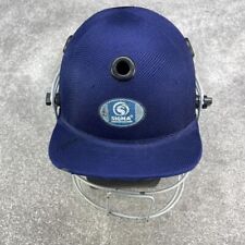 Used, SIGMA NAVY CRICKET HELMET UK SIZE MEDIUM M GREY GUARD & CHIN STRAP GUARD for sale  Shipping to South Africa