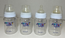 Philips Avent Natural Naturally Baby Bottles 9oz Rings Nipple Cap Lot of 4 for sale  Shipping to South Africa