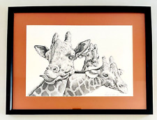 Vtg giraffes lithograph for sale  Albuquerque
