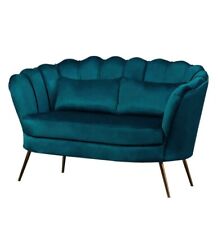 Scalloped back teal for sale  LONDON