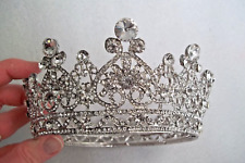 Tiara de cristal strass casamento concurso noiva princesa coroa acessório, usado comprar usado  Enviando para Brazil