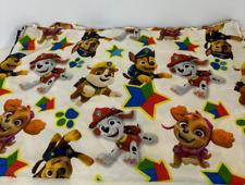 Nickelodeon Paw Patrol Characters, Arrows,and Stars Toddler Bed Flat Sheet for sale  Shipping to South Africa