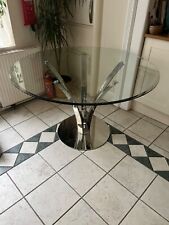 Glass top dining for sale  LONDON