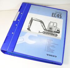 VOLVO EC45 Mini Escavadeira Trator Loja de Serviço Manual de Reparo Livro Catálogo comprar usado  Enviando para Brazil