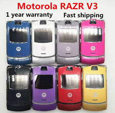 Telefone de vídeo Bluetooth flip desbloqueado Motorola RAZR V3 GSM 850/900/1800/1900 comprar usado  Enviando para Brazil