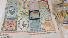 Part Completed Tapestry Set Primavera Shaker Patchwork Joanna Allen with wools for sale  LEICESTER