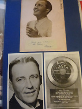 bing crosby autograph for sale  SHEERNESS