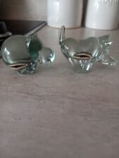 Glass rhino hippo for sale  BELFAST