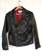 Topman black leather for sale  NORWICH