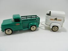 Usado, Vintage 1963 Tonka Toys -Verde - Stake Pick-up Truck & Horse Trailer Muito Bom! comprar usado  Enviando para Brazil