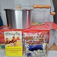 Caja abierta Whirly Pop 3 minutos palomitas de maíz popper Cabela's con palomitas de porcima y libro de recetas  segunda mano  Embacar hacia Argentina