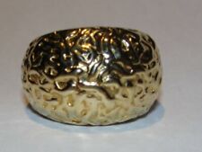Anel de coquetel texturizado cúpula prata esterlina ouro 18 quilates Vermeil Alberto Juan , usado comprar usado  Enviando para Brazil