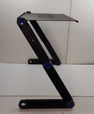 FOLDING LAPTOP TABLET STAND DESK BLACK METAL BED TABLE PORTABLE ADJUSTABLE, used for sale  Shipping to South Africa