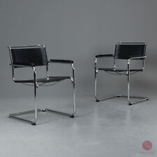 Gebraucht, Thonet S34 Freischwinger Bauhaus Klassiker Stuhl schwarz Leder cantilever chair  gebraucht kaufen  Würzburg