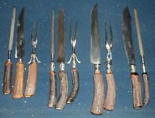 stag horn carving set for sale  South Berwick