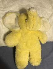 Pelúcia de elefante amarelo pastel bebê 17 pol. orelhas brancas bicho de pelúcia vintage grande, usado comprar usado  Enviando para Brazil