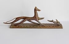 Elegante pisapapeles de escritorio Art Deco de bronce para galgos y conejos interés de Hagenauer  segunda mano  Embacar hacia Argentina