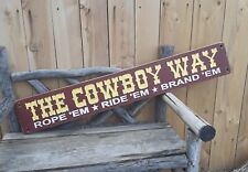 Cowboy way carved for sale  Hutchinson