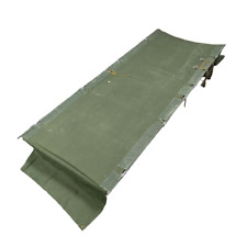 Genuine Vintage British Army Folding Canvas Camp Bed Olive Green 58 Pattern Cot for sale  Shipping to South Africa