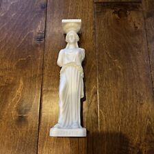 Estatua griega alabastro cariátida Kapyatia 10 pulgadas segunda mano  Embacar hacia Argentina