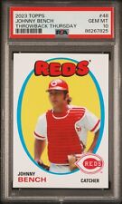 2023 TOPPS JOHNNY BENCH BACK THURSDAY SP CINCINNATI REDS #48 - PSA 10 POP 1, usado comprar usado  Enviando para Brazil