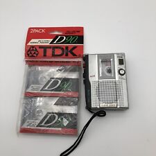 Gravador de voz cassete portátil Sony TCM-200DV player e dois pacotes de fitas TDK comprar usado  Enviando para Brazil