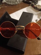 Lentes e caixa de óculos de sol estilo Windsor John Lennon tons redondos rosa  comprar usado  Enviando para Brazil