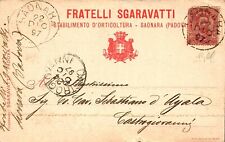 Cartolina regno 1897 usato  Piacenza