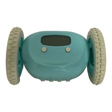 🍌 Clocky Alarm Clock on Wheels AQUA Color Rolling Alarm Clock Tested/Working Q3 for sale  Shipping to South Africa