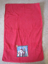 Red christmas teatowel for sale  THATCHAM