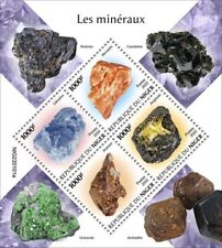 Niger - 2022 Minerals, Celestine, Monazite, Anglesite - 4 Stamp Sheet NIG220101a, used for sale  Shipping to South Africa