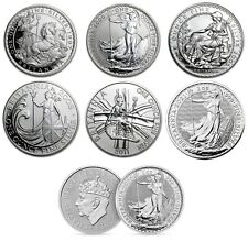 Used, 1997 to 2024 Silver BRITANNIA 1oz Coin UK Royal Mint Bullion coins in capsules for sale  Shipping to South Africa