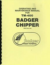 Owners manual badger for sale  Saint George