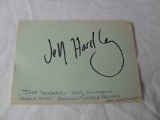 Jeff hordley autograph for sale  CARDIFF