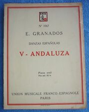 Partition granados danzas d'occasion  Agay