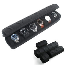 1/2/3/5/6 Slots Travel Watch Roll Case Wristwatch Display Case Watch Storage Box, used for sale  Shipping to South Africa