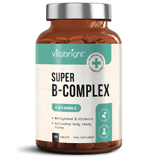 Complexo vitamínico Super B - Feito no Reino Unido pela VitaBright comprar usado  Enviando para Brazil