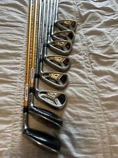 Used, Adams Idea a7 5/6/7/8/9/PW Golf Iron Set Steel Shaft Regular Flex Irons for sale  Shipping to South Africa