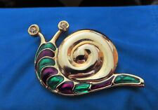 Enamel snail brooch for sale  BECKENHAM