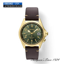 Seiko Alpinist mostrador verde relógio PVD dourado SPB210 mercado dos EUA 3 anos de garantia novo na caixa comprar usado  Enviando para Brazil