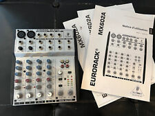 Behringer Eurorack MX 602A Ultra-Low Noise 6 Channel Mixer No Cord, used for sale  Shipping to South Africa