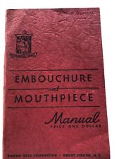 Vintage 1954 Vincent Bach Trompete Catálogo Embocadura e Bocal Manual comprar usado  Enviando para Brazil