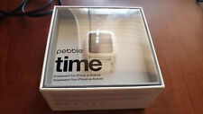 Pebble Time smart watch white original packaging open box tested and working for sale  Shipping to South Africa