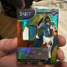 Travis Etienne Jr 2021 Select Rookie Signature Swatch Tie-Dye Prizm  #4/25 for sale  Shipping to South Africa
