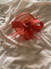 Coral fascinator wedding for sale  Ireland