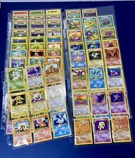Used, 16 Pages Binder Pokemon Card Lot Collection Wotc Complete Base Fossil Sets - NM for sale  Raleigh