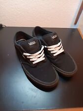 Talla 11.5 - Goma negra de lona VANS atwood viene con cordones blancos y negros segunda mano  Embacar hacia Argentina