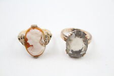 Vintage Rolled Gold Rings Cameo x 2 for sale  Shipping to South Africa